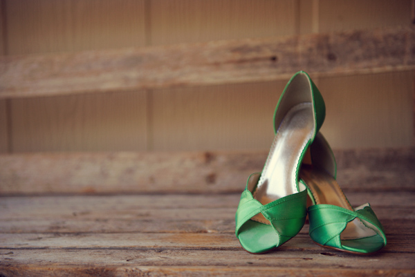 Kelly green sale wedding shoes